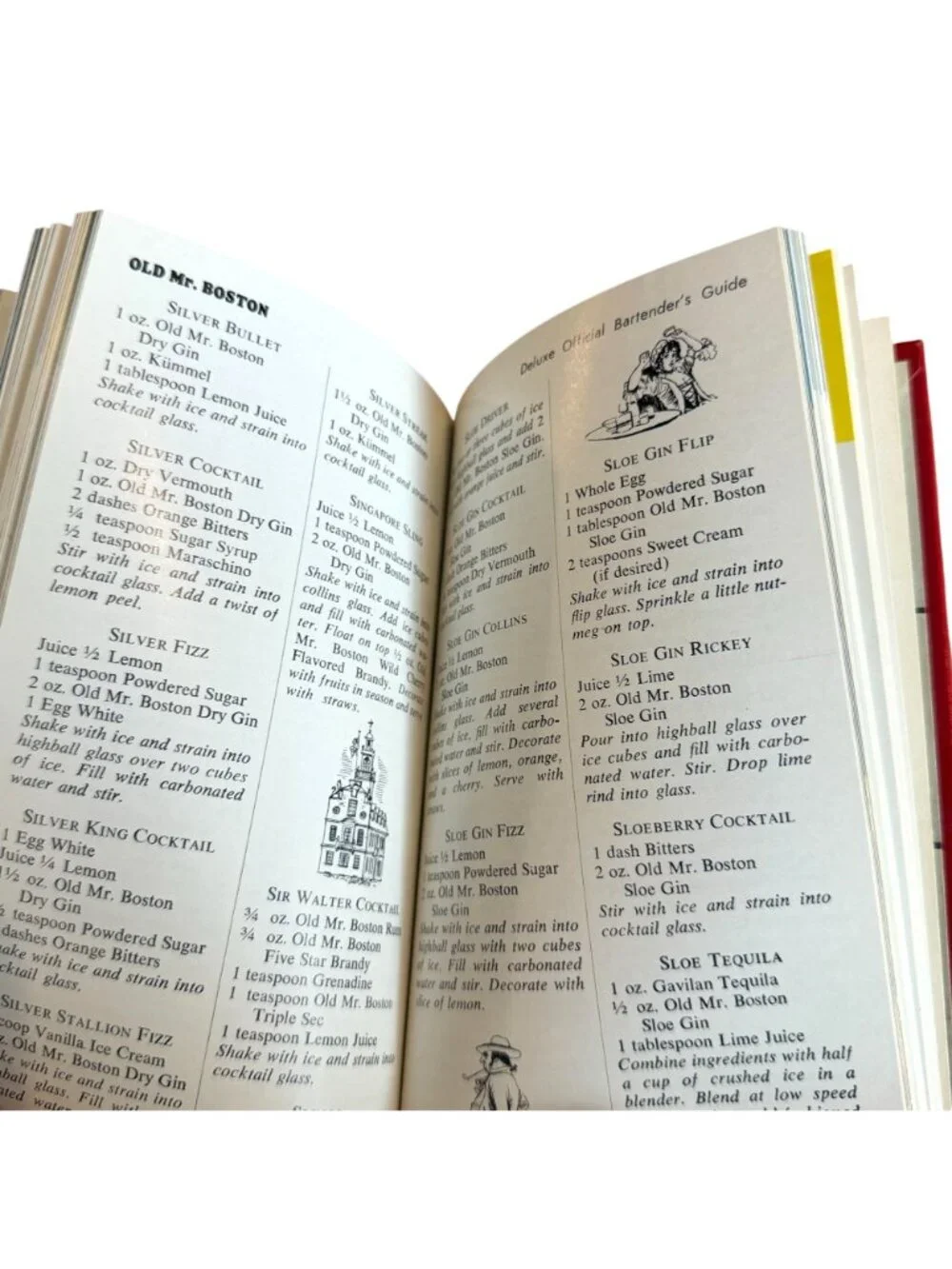 Mr Boston Deluxe Official Bartenders Guide Sixty First Edition Red Hardcover